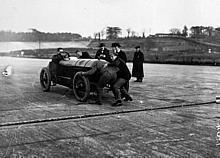 Vor 100 Jahren: Rekordfahrt mit 'Blitzen-Benz' in Brooklands. Foto: Auto-Medienportal.Net